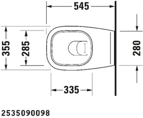 Duravit 45351900A1 - Závesné WC s sedátkom D-CODE keramika/lesklá biela