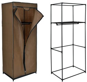 Šatníková skriňa FELA tmavohnedá