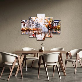 Obraz - Život v meste (150x105 cm)