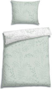 XXXLutz POSTEĽNÁ BIELIZEŇ, flanel, šalviovozelená, 140/220 cm Florella - Obliečky & plachty - 004388006102