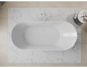 Mexen Roxy, voľne stojaca vaňa 180 x 85 cm, biela, biely prepad, 51201808500-20