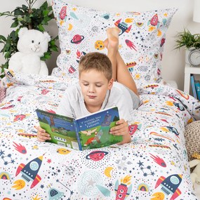 4Home Detské bavlnené obliečky Cosmic Adventure, 140 x 200 cm, 70 x 90 cm