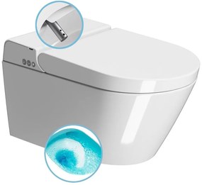 GSI GSI, WCLEAN závesné WC Swirlflush s integrovaným elektronickým bidetom, biela ExtraGlaze, 7418K11