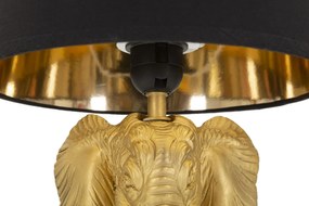 Stolná lampa Elephant 43 cm čierno-zlatá