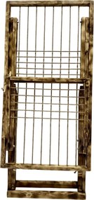 Veľký sušiak na bielizeň, sušiak na prádlo - tmavý, drevený, voľne stojací - trendy domácnosť