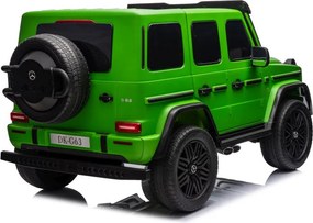 LEAN CARS Elektrické autíčko Mercedes G63 XXL zelené lakované 4x4