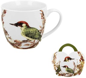 Porcelánový hrnček Woodpecker 460 ml