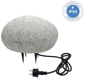 Vonkajšie dekoračné svietidlo LUMISTONE 1xE27/15W/230V IP65 priemer 31,8 cm