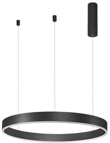 LED luster Motif 60 čierne CCT s diaľkovým ovládaním