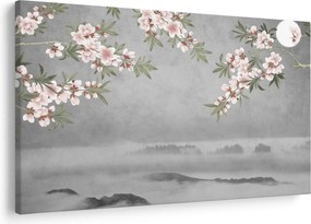Obraz - Mesiac nad krajinou (90x60 cm)
