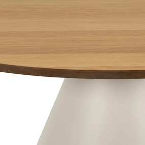 Konferenčný stolík Soli 85 cm sivý/dub prírodný