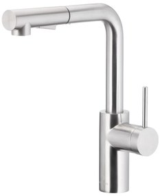 KFA Armatura 6623-110-22 - Drezová batéria s vyťahov. sprškou DUERO BASIC nerez