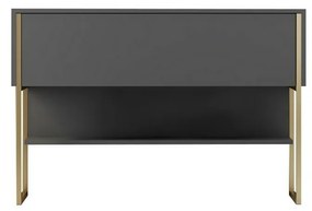 Komoda Luxe Anthracite and Gold