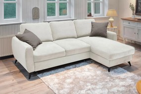 XXXLutz ROZKLADACIA ROHOVÁ SEDAČKA, kov, textil, kompozitné drevo, krémová MID.YOU - Online Only obývacie izby - 000694010102