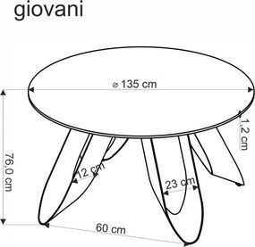 Jedálenský stôl Giacomo (zelený mramor + čierna) (pre 4 osoby). Vlastná spoľahlivá doprava až k Vám domov. 1092394