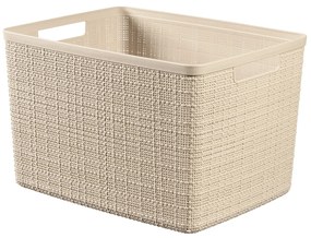 Curver Košík Jute L krémovo biela