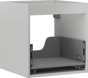 Mexen Box-A, závesná skrinka 45 cm, 1 zásuvka, sivá matná, 91AX0-0450-470-1-62