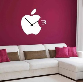 SENTOP | Nástenné hodiny plastové do kuchyne APPLE, 35x35 cm l 3D hodiny X0021-HEU- analógové