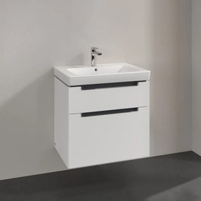 VILLEROY &amp; BOCH Subway 2.0 závesná skrinka pod umývadlo, 2 zásuvky, 637 x 454 x 590 mm, Glossy White, A91010DH