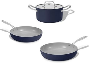 Elmich Sada keramického riadu Vital 3 ks, 2 panvice a 1 hrniec - tmavomodrá