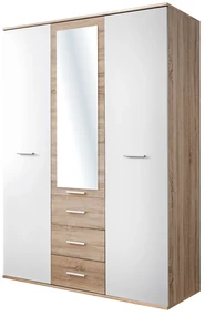 Šatníková skriňa Daron 3D3S 23 DSW DI-01 (dub sonoma + biela). Akcia -20%. Vlastná spoľahlivá doprava až k Vám domov. 1024529