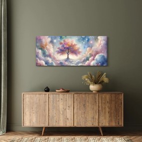 Obraz – Strom života v oblakoch (120x50 cm)