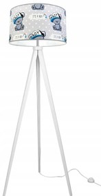 Detská stojacia lampa Cone, 1x textilné tienidlo so vzorom, (výber z 2 farieb konštrukcie)