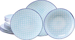 XXXLutz JEDÁLENSKÝ SERVIS Mediterran Blau 12-dielne Creatable - Online Only bytové doplnky - 007768073802
