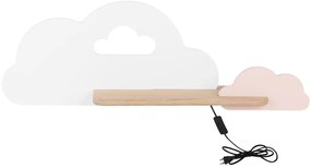 Candellux Nástenné svietidlo policové 5W, bielo-ružový mrak - s napájacím káblom 21-84422