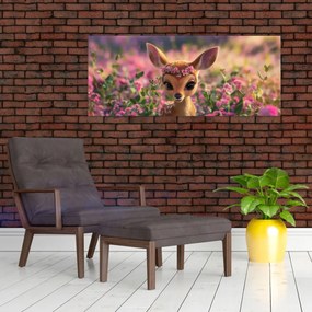 Obraz - Roztomilá srnčeka (120x50 cm)
