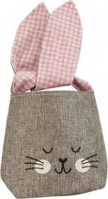 Látkový sáčok NATURO v tvare zajačika, 14x14 cm - viac variantov Farba: Ružová
