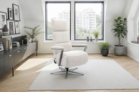 XXXLutz RELAXAČNÉ KRESLO, textil, krémová Sit & More - Online Only obývacie izby - 000144028716