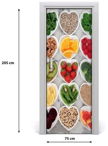 Fototapeta na dvere samolepiace zdravá strava 75x205 cm