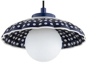 Argon 8948 - Závesné svietidlo na lanku BOLL 1xG9/6W/230V modrá