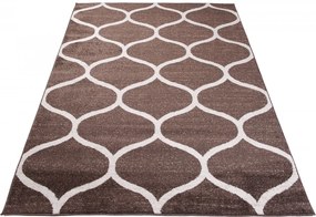 TA Koberec E665A HNEDÉ SÁRÍ Rozmer: 140x190 cm