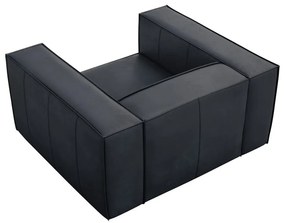 Tmavomodré kožené kreslo Madame – Windsor &amp; Co Sofas