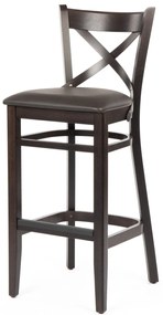 XTON 04 SG UP AMERICAN WALNUT DREVENÁ BAROVÁ STOLIČKA S PODSEDÁKOM brown