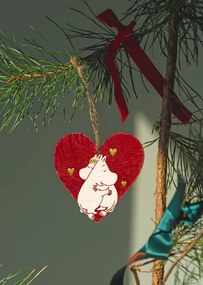 Vianočná dekorácia Moomin Heart, preglejka