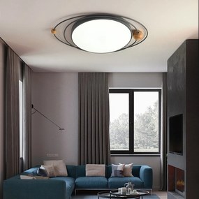 Toolight - Stropná lampa Modern Galaxy E27 60W APP870-C, čierna, OSW-08964