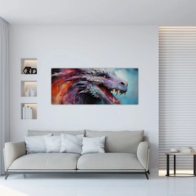 Obraz - Ilustrácia draka (120x50 cm)