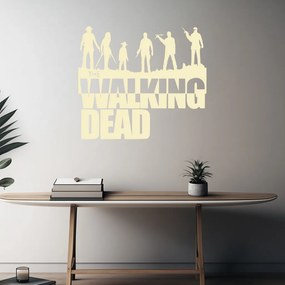 Veselá Stena Samolepka The Walking Dead Farba: béžová, Veľkosť: 60 x 53 cm