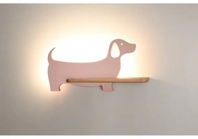 Ružové detské svietidlo Dog - Candellux Lighting