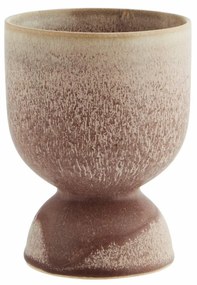 MADAM STOLTZ Kameninový kvetináč Brown Powder Round 19 cm