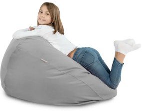 Plyšový sedací vak SAKO svetlosivý