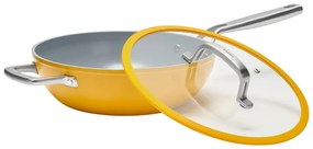 Wok panvica s pokrievkou/s keramickým povrchom ø 28 cm Meda 3.0 – FABINI