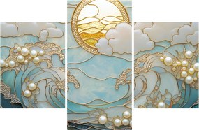 Obraz - 3D perly v oceáne (90x60 cm)