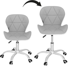 Springos kancelárska stolička – otočná stolička na kolieskach pre prácu a štúdium Farba: sivá