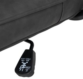 Antracitová kancelárska stolička z imitácie kože – Ixia