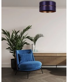 Duolla - Stropné svietidlo DUO 1xE27/15W/230V pr. 40 cm modrá/zlatá