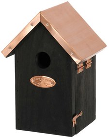 Vtáčia búdka Dark, 20x14x11 cm, drevo, čierna